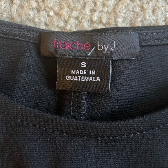 Fraiche By J Tulip Hemp Ponte Sheath Dress Black Size S - Picture 5 of 11